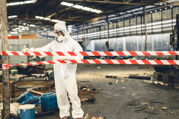 Professional Biohazard technician working in Moreland, ID
